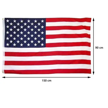 Американский флаг, баннер США 90x150 см, синие, красные Звезды и полосы, для помещений и улицы, дешевые, горячие Продажи