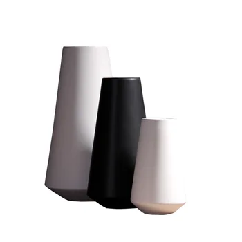 Гостиная украшения дома творческий черный и белый керамическая ваза украшения