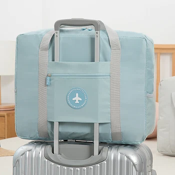 Выезд из деловой поездки, портативная водонепроницаемая влагостойкая тележка большой емкости, можно установить багажную сумку-тележку