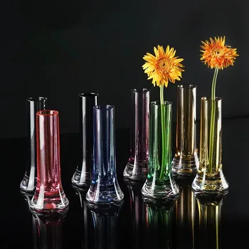 Акриловая пластиковая ваза, креативная простая Стеклянная Гидропонная цветочная композиция в скандинавском стиле, украшение для домашнего сада, стола, свадебной вечеринки