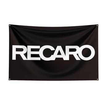 Флаг Recaro 3x5, Баннер с принтом автомобильных запчастей из полиэстера для декора
