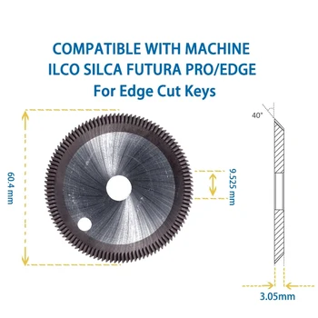 Слесарные инструменты ILCO SILCA FUTURA PRO /EDGE Automatic Key Machine Cutter 01F Послепродажное обслуживание ключей с обрезкой кромок