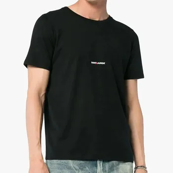 Мужская футболка известного дизайна 2022 года с буквенным принтом, круглый вырез, короткий рукав, черные, белые Модные мужские и женские футболки