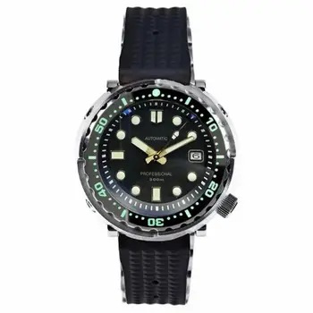 Мужские часы PROXIMA для дайвинга, мужские автоматические часы, спортивные наручные часы tuna, 300 м, водонепроницаемые, Швейцария, C3, светящиеся часы, сапфир
