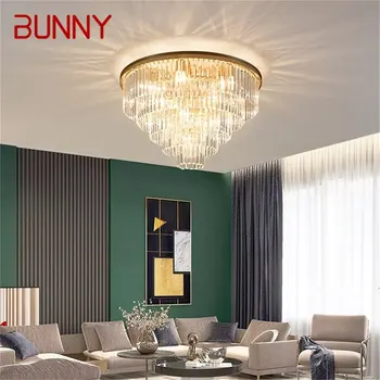 Потолочные светильники BUNNY Золотые Роскошные лампы в постмодернистском стиле, светильники LED Home для гостиной-столовой
