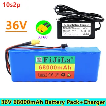 Batterie Rechargeable 36V100% MAh 18650 Pour Vélos Modifiés Protection Pour Véhicule Électrique PCB42V+ Chargeur Nouveauté 68000