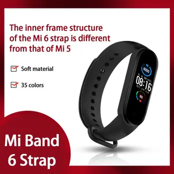 Для Mi Band 6 Портативный дышащий многоцветный ремешок для часов, офисные аксессуары, ремешки для Mi Band 6, удобные, защищающие от потери