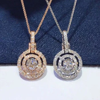 Модное женское ожерелье с подвеской 2023 года, мощеное ослепительным фианитным камнем, высококачественное женское ожерелье, ювелирные изделия для свадебной вечеринки, подарок девушке