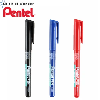 Ручка Pentel NMF50 с зеленой этикеткой, маркер, гелевая ручка, ручка для рисования, масляная игольчатая ручка, 0,6 м, черный / синий / красный цвет