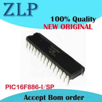 Новый оригинальный PIC16F886 PIC16F886-I/SP В однокристальном микроконтроллере DIP-28 16F886 IC chip