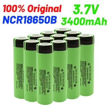 100% Новый Оригинальный NCR18650B 3,7 В 3400 мАч 18650 Литиевая аккумуляторная батарея для аккумуляторов фонарика