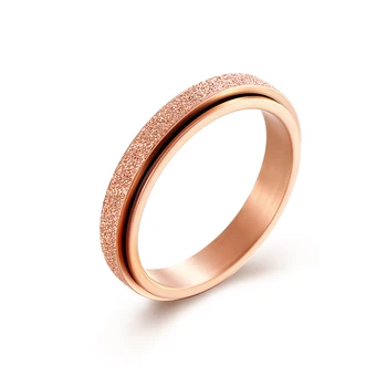 Модные цветные кольца 4 мм, ювелирные изделия, вращающееся кольцо из титановой стали, глазурь, женская пара, Обручальные кольца для женщин, подарки