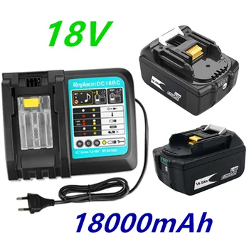 2PCS 18V 18,0 Ah Akku 18000mah LiIon Batterie Ersatz Werkzeug Akku für MAKITA BL1860 BL1830 + 3A ladegerät