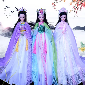 Старинная кукла в платье китайской императорской наложницы, придворная фея в костюме Прекрасной девушки-принцессы, куклы с одеждой