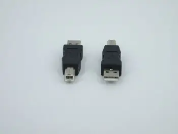 100 шт./лот Разъем USB 2.0 типа A для подключения к разъему USB типа B для расширения адаптера принтера Конвертер