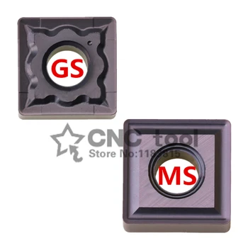 10шт твердосплавных пластин SNMG120408-MS/SNMG120408-GS с токарным инструментом с ЧПУ, высококачественные обрабатывающие вставки