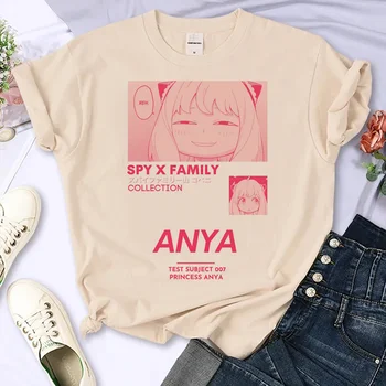 Футболка Spy x Family женская летняя harajuku Y2K top girl graphic comic manga одежда