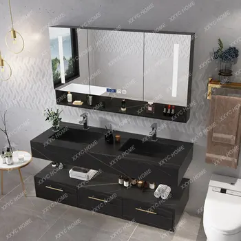 Комбинированный шкаф для ванной Комнаты, Шкаф для умывальника, Современный Минималистский отель для умывальников