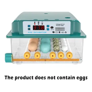 Бытовой инкубатор на 16 яиц, полностью автоматический поворотный регулятор температуры для яиц, машина для выведения домашней птицы, штепсельная вилка ЕС