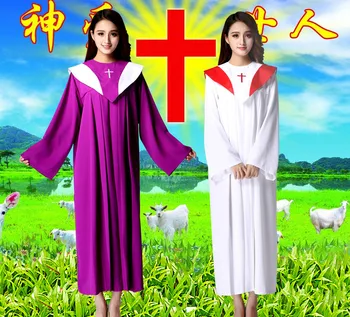 Священные одежды для исполнения свадебного Гимна, костюм монахини, платье для христианского пения, костюм Служения класса Иисуса, Женская христианская Священная одежда