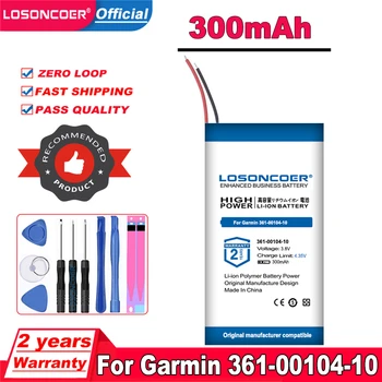 Аккумулятор LOSONCOER 300mAh для Garmin 361-00104-10 Battery