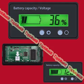 Дисплей Ebike ЖК-дисплей с зеленой подсветкой, измеритель емкости аккумулятора, Тестовый вольтметр, монитор ebike аксессуары