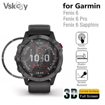 100ШТ 3D Мягкая Защитная Пленка для экрана Garmin Fenix 6 Sapphire 6 Pro Full Cover Смарт-Часы Защитная Пленка для Fenix6