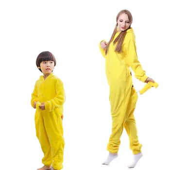 Пижама Кигуруми Для взрослых и детей, Подходящая Одежда Для мамы и детей, Ткань для косплея, Пижамный Семейный Комплект