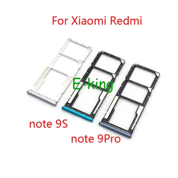 Держатель Лотка Для Sim-карты Xiaomi Redmi Note 9 9s Pro Держатель Слота Для Лотка Для SIM-карты Разъем Адаптера Запасные Части