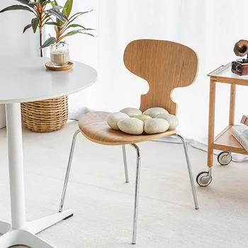 Удобные металлические обеденные стулья Современный Черный Садовый Походный Офисный стул Тщеславие Дизайнерская мебель для гостиной Cadeiras