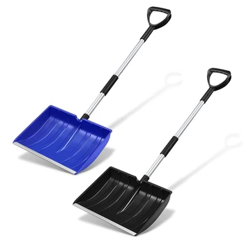 Складная лопата для снега, Складной инструмент для уборки уличного автомобильного сплава, Компактная лопата для двора 2023