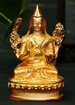 8 см Тибетский буддизм Медитация Цонкапы Статуя Будды богатства и удачи