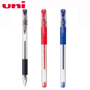 6 шт./лот Гелевая ручка Uni UM-151, студенческие канцелярские принадлежности, Офисная деловая ручка для подписи, Красный Синий Черный 0,38 мм