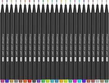 Новые ручки с тонким наконечником 48 цветов Ручки Fineliner Ручки для ежедневника для ведения краткого журнала заметок Канцелярские школьные принадлежности