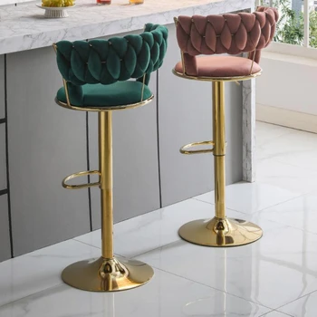 Обеденные стулья Nordic Lifting Rotate с минималистичным современным дизайном, обеденные стулья для отдыха, высокие табуреты Sillas Comedor Furniture WZ50DC