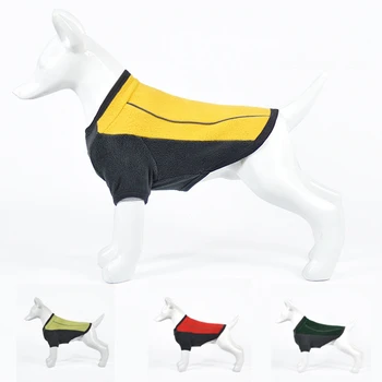 Флисовая одежда для собак, Теплая светоотражающая шуба для собак, толстый бархатный свитер для щенков, пуловер для Тедди Йорки Чихуахуа, Зимняя одежда для собак и кошек