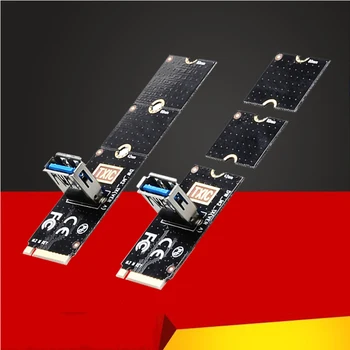 Конвертер NGFF в PCI-E Riser Card Слот M2 для PCIe Карты Расширения USB 3.0 Удлинитель Адаптер для Видеокарт для Майнера BTC