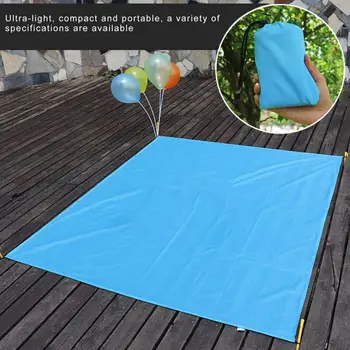 портативный пляжный коврик для кемпинга 100x140 см, водонепроницаемый коврик для пикника, Пляжное одеяло, земляной матрас, коврик для кемпинга на открытом воздухе