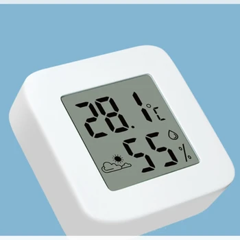 Мини-ЖК-цифровой термометр-гигрометр, измеритель влажности в помещении, датчик температуры, Метеостанция, Домашний термометр
