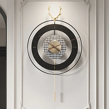 металлические настенные часы для гостиной современный дизайн роскошные настенные часы современная гостиная бесшумные предметы украшения дома orologio da parete